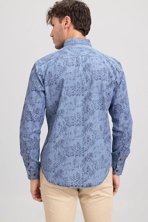 Pentagon Sky Blue Denim Shirt | Relove