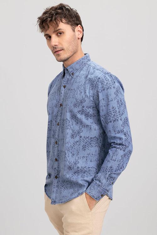 Pentagon Sky Blue Denim Shirt | Relove