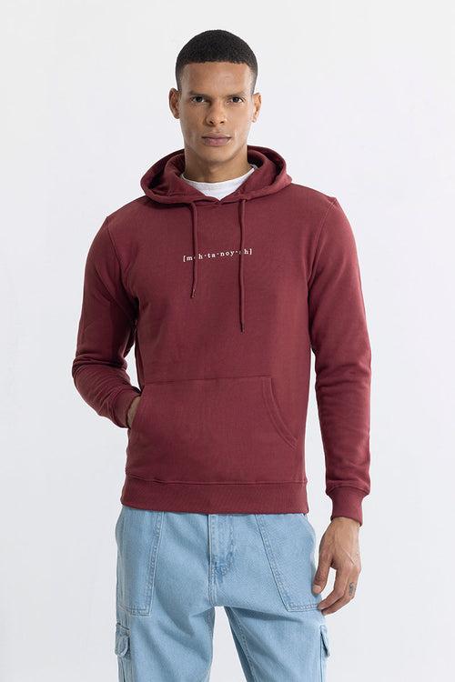 Meh-Ta-Noy-Ah Maroon Hoodie | Relove