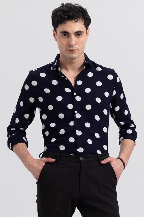 AntiQue Curves Navy Shirt | Relove