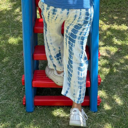 Cotton Pant for Kids | Greek Blue