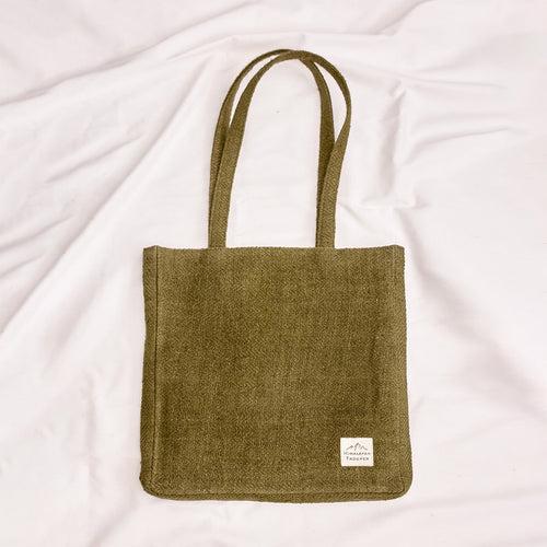 Hemp Tote Bag | Olive Green