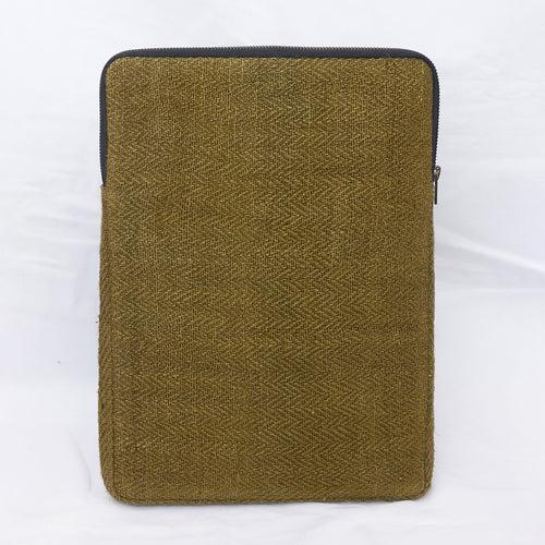 Hemp Laptop Sleeve Bag | Olive Green | 15-16 inches