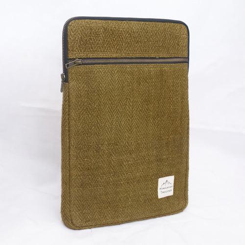 Hemp Laptop Sleeve Bag | Olive Green | 15-16 inches