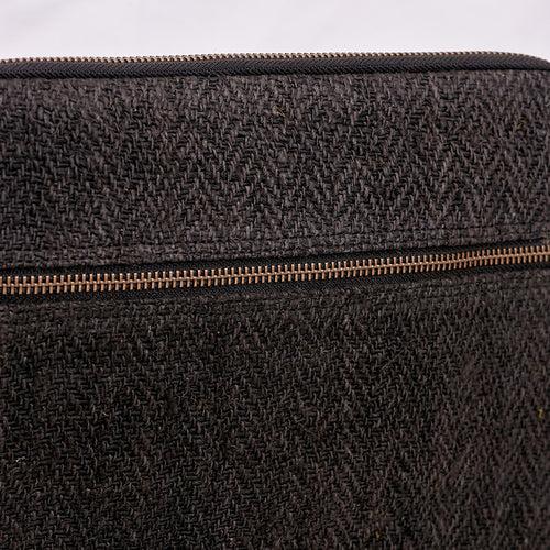 Hemp Laptop Sleeve Bag | Black | 15-16 inches