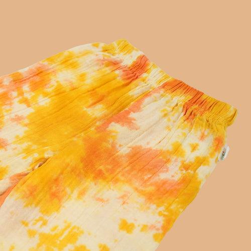 Cotton Pant for Kids | Yellow & Orange