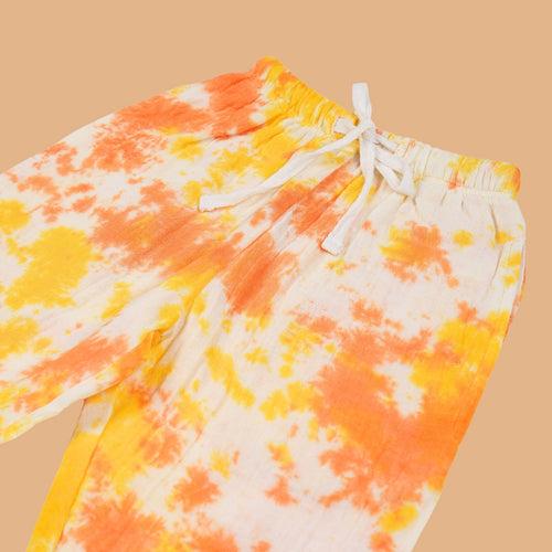 Cotton Pant for Kids | Yellow & Orange