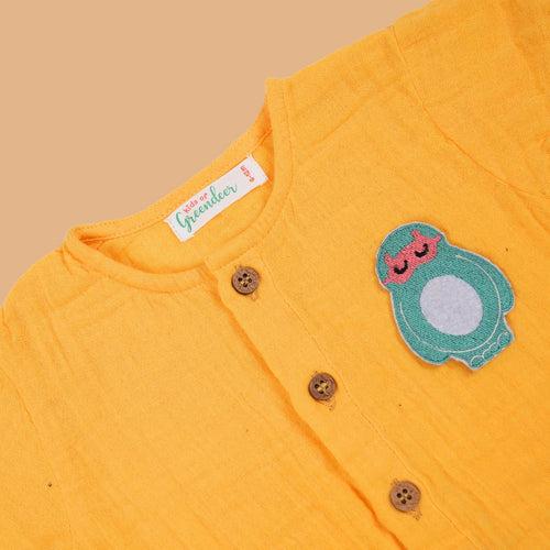 Cotton Shirt for Kids | Yellow