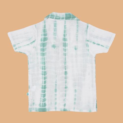 Cotton Collar Shirt for Kids | Sea Weed