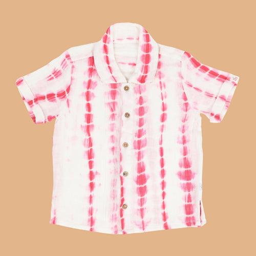 Cotton Collar Shirt for Kids | Nobel Red