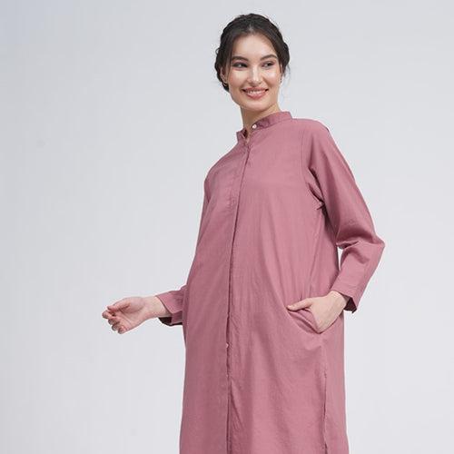 Organic Cotton Kurta Shirt for Women | Pink