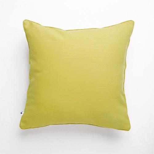 Cotton Cushion Cover | Fresca | Lime Green | 16 x 16 Inches