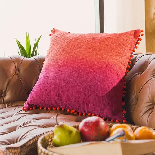 Harmony Cotton Cushion Cover | Fuchsia Pink