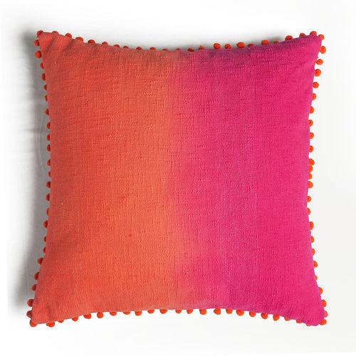 Harmony Cotton Cushion Cover | Fuchsia Pink