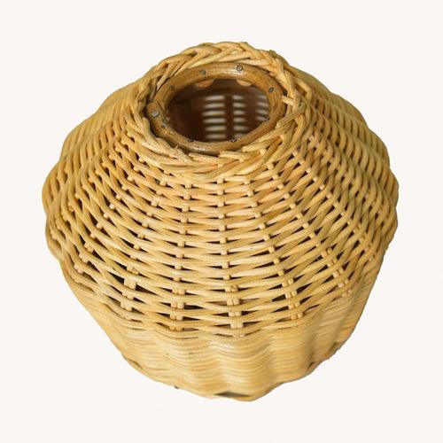 Handwoven Rattan Wicker Vase | Beige | Mini - Large