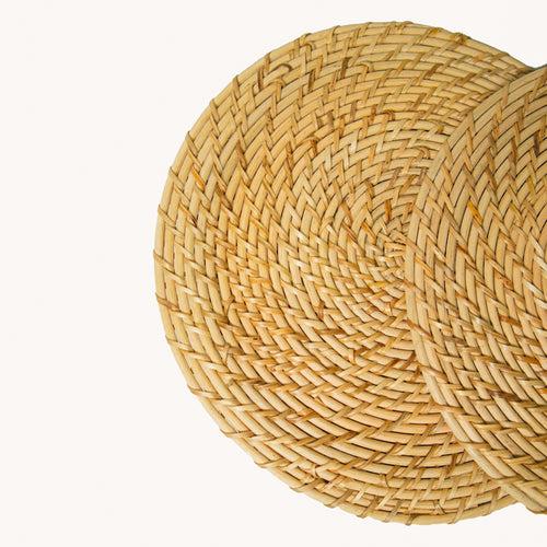 Rattan Table Mats | Beige | Set of 2