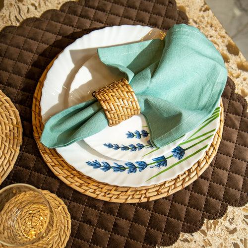 Rattan Napkin Rings | Beige | Set of 2