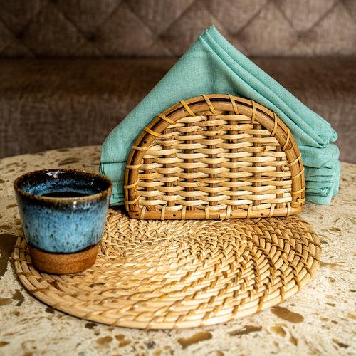 Rattan Napkin Holder | Beige