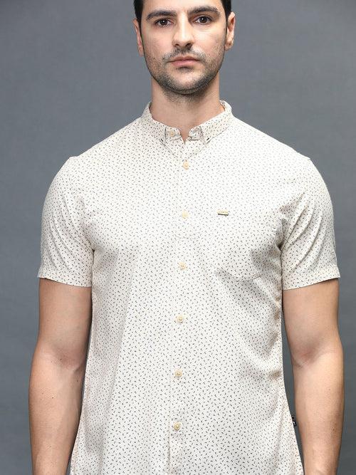 Men Slim Fit Printed Shirt