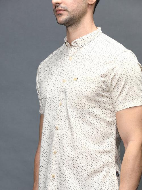 Men Slim Fit Printed Shirt