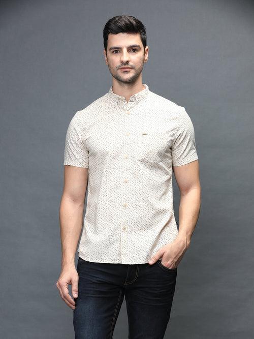 Men Slim Fit Printed Shirt