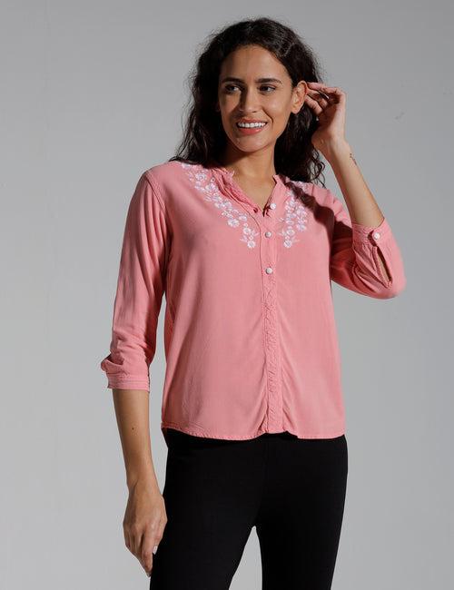 Identiti Women Solid Indo Western Top