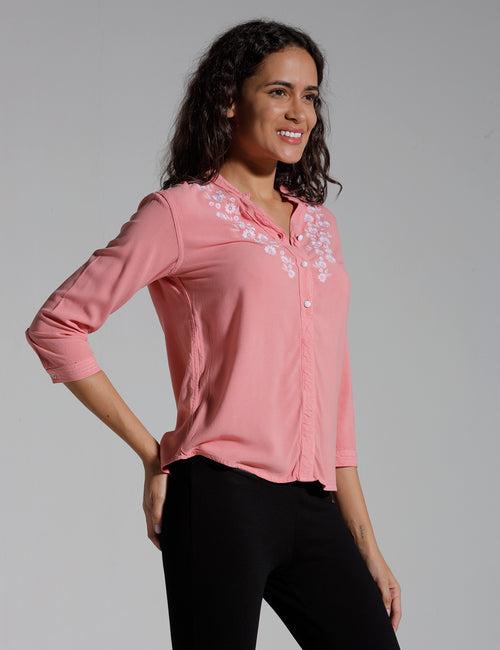 Identiti Women Solid Indo Western Top