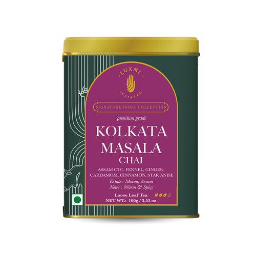 Kolkata Masala Chai | 100 gm | Luxmi Signature Tea | Assam CTC, Fennel, Ginger, Cardamom, Cinnamon, Star Anise