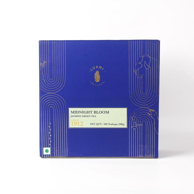 Midnight Bloom Jasmine Green Tea | 100 Tea Bags | Organic Green Tea | 100*2g =200g