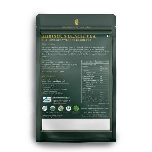 Hibiscus Black Tea | 50 Tea Bags | Organic Black Tea
