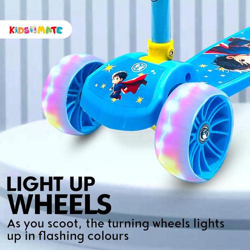 Kidsmate Rider Pro Kick Scooter | Broad PU LED Wheels