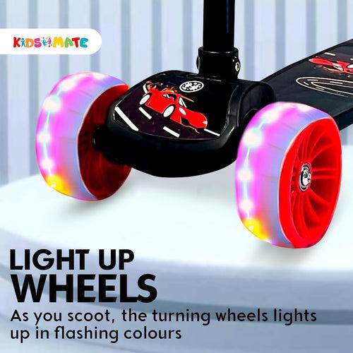 Kidsmate Rider Pro Kick Scooter | Broad PU LED Wheels