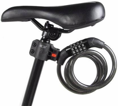 Leader Bicycle 4 Digit Resettable Number Lock with Clamp for MTB Cycles