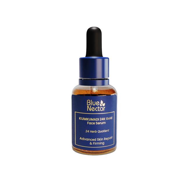 Kumkumadi 24K Gold Face Serum for Advanced Skin Repair and Firming (24 herbs)