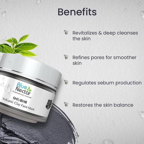 Shubhr Volcanic Clay Face Mask for Deep Cleansing and Glowing Skin