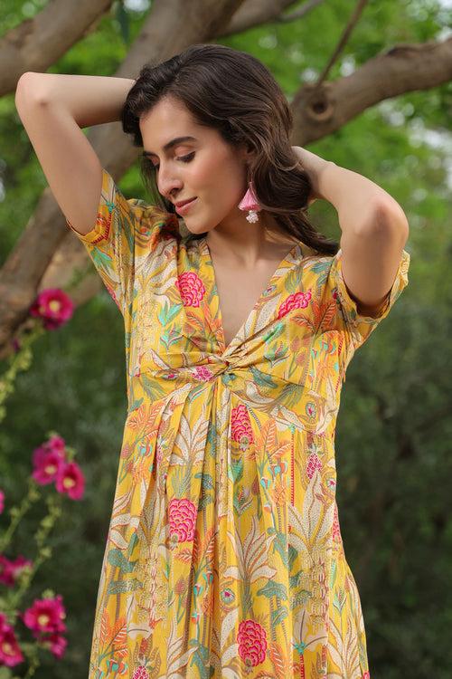 Elysian Bloom Cotton Dress