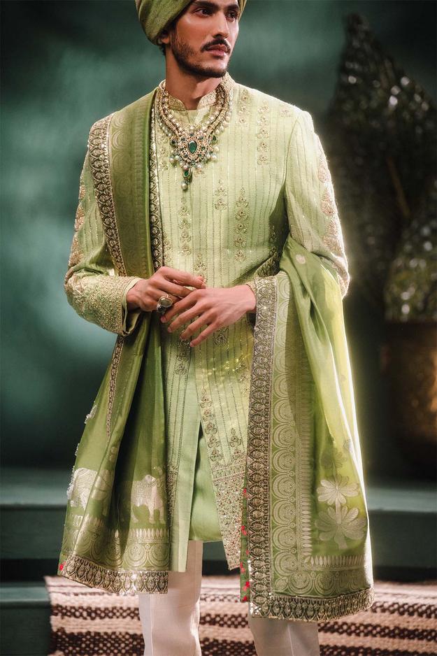 The Pista Barfi Sherwani Set