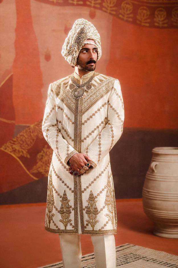 The Malai Burfi Sherwani Set