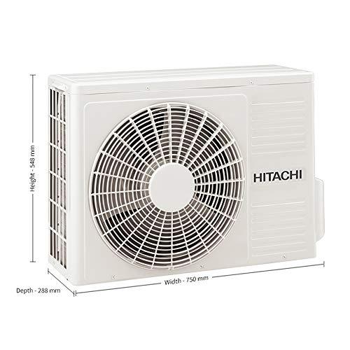 Hitachi 1.5 Ton 5 Star Inverter Split AC (Copper, Dust Filter, 2022 Model, RSRG518HFEOZ1, White)