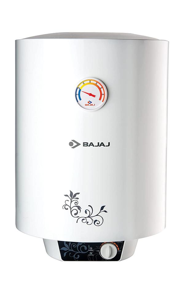 Bajaj New Shakti Storage 25 Litre Vertical Water Heater, White, 4 Star (43.3 x 44.1 x 57 cms)