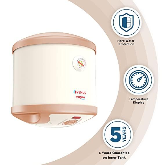 Venus Magma Plus 6GV 6-Litre Storage Water Heater (Ivory, BEE Star Rating - 4 Stars)