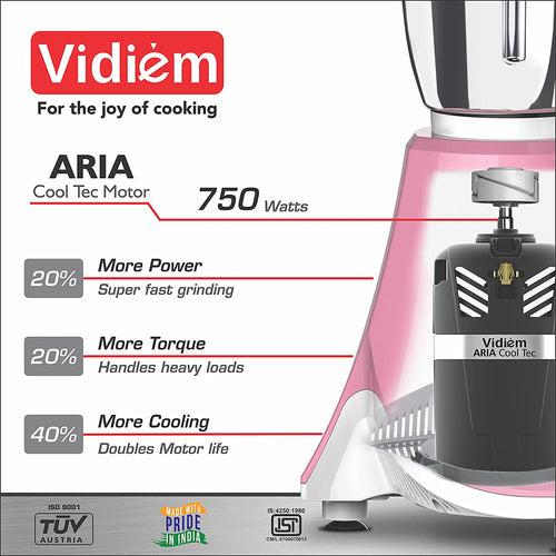 Vidiem MG 584 A IVY Plus 750 Watts Mixer Grinder with 4 Jars