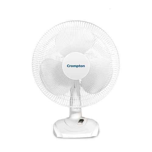 Crompton TF Hiflo Wave Plus 60W KD White Table Fan, Sweep: 400 mm