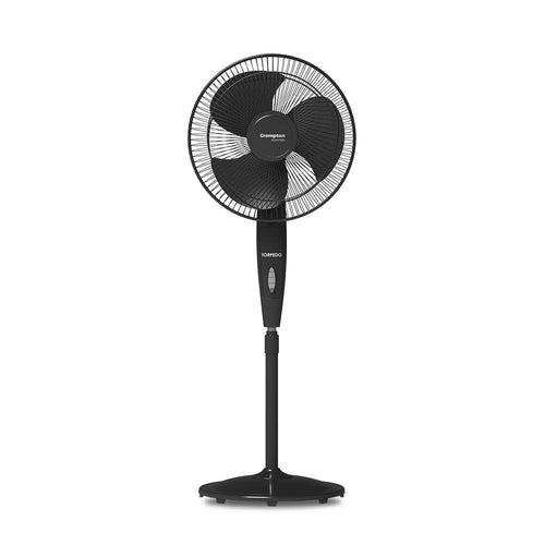 Crompton HighSpeed TORPEDO 16" BLACK 400 mm Pedestal Fan