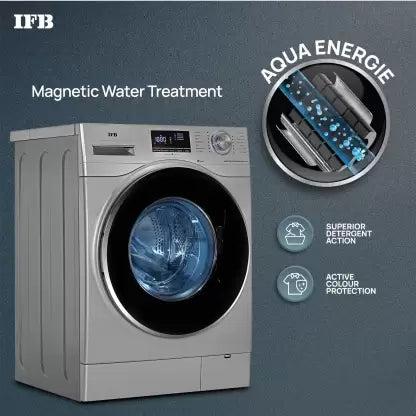 IFB 8 kg 5 Star 2X Power Dual Steam,Hard Water Wash Fully Automatic Front Load Grey  (senator WSS steam)