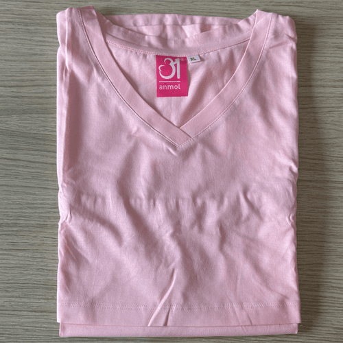 Breastfeeding T-shirt with Short sleeves and V neck