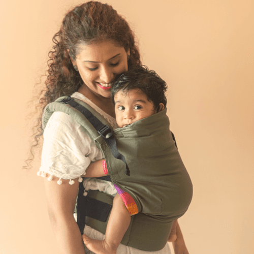 Anmol Easy Olive Baby Carrier