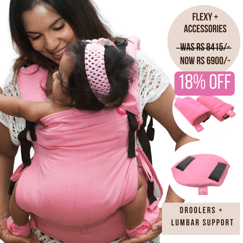 LIGHT PINK FLEXY + LUMBAR SUPPORT + DROOLER