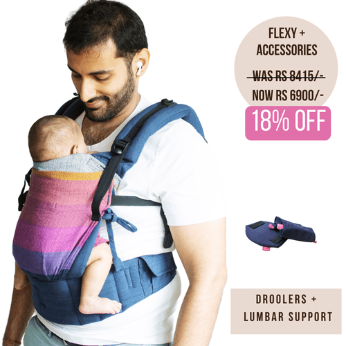 Rishaan Navy Blue Flexy+Lumbar Support+Droolers