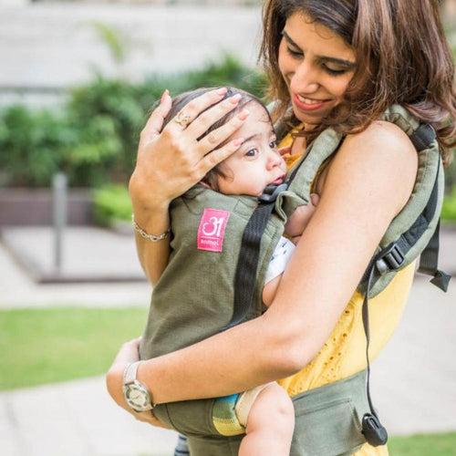 Anmol Easy Olive Baby Carrier
